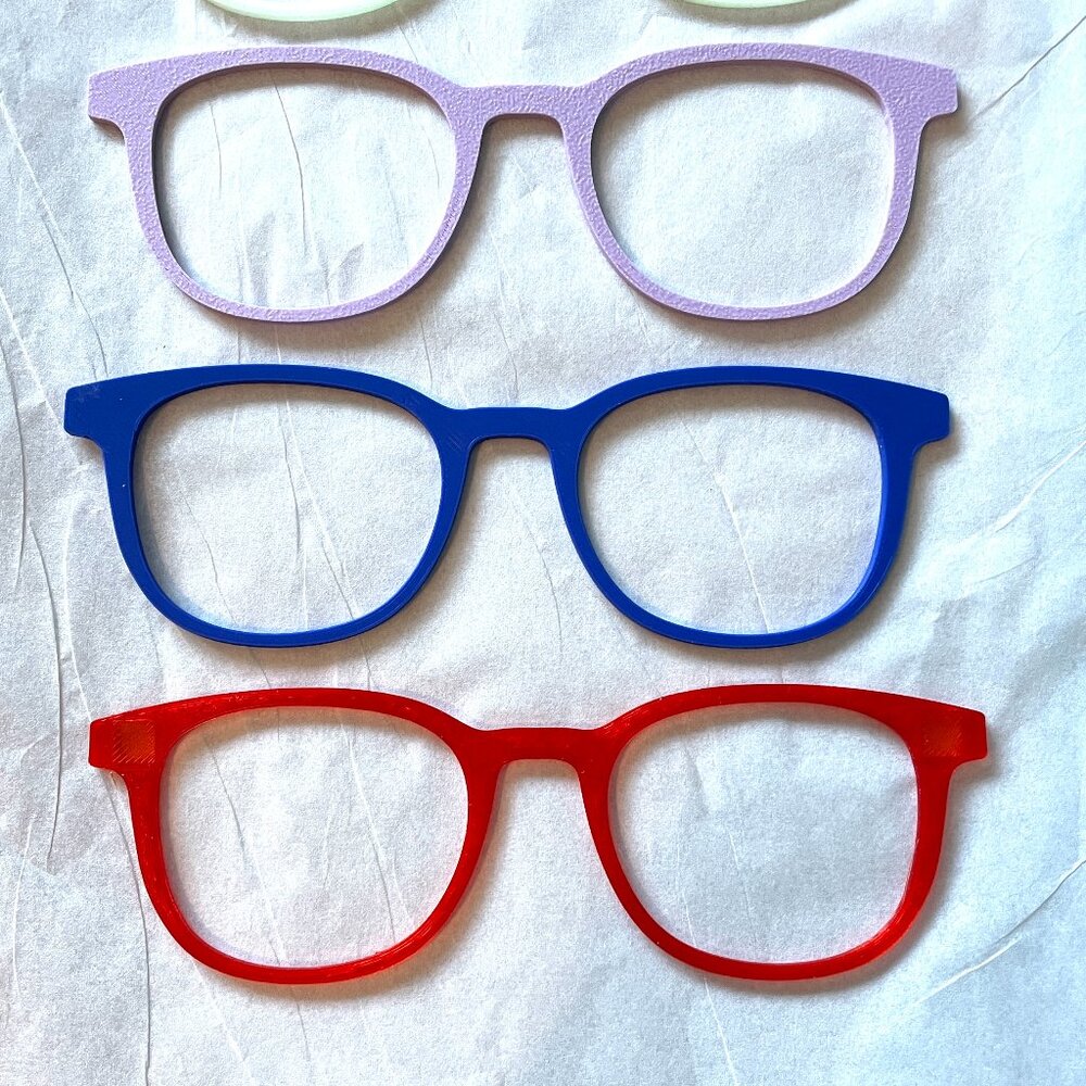 Set of 6 3D Printed Reese Magnetic Pair Eyewear Toppers-New! - Picture 4 of 5